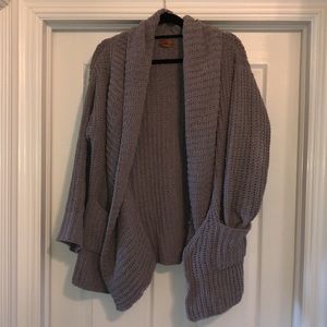 Vici chunky gray cardigan